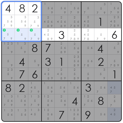 sudoku swordfish pattern